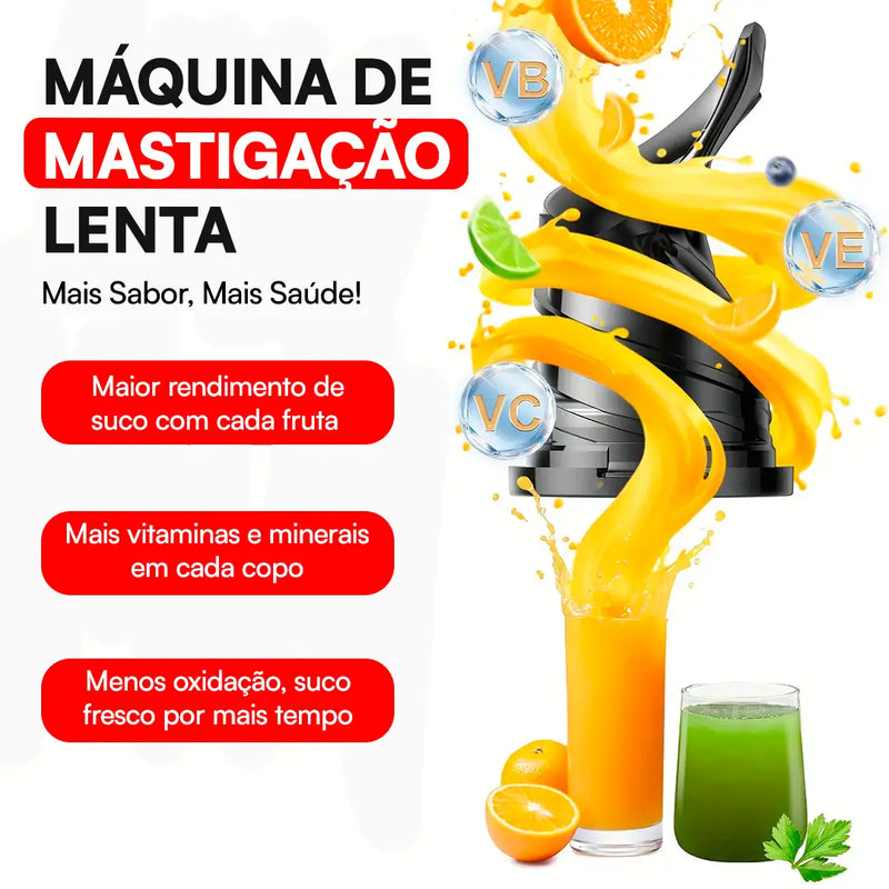 [LEVE, PAGUE 1] Espremedor de Mastigação Lenta Profissional | Somente Hoje!