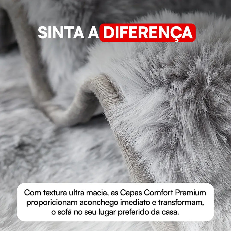 [LEVE 2 PAGUE 1] Capa SoftComfort Universal Premium para Sofá + BRINDE: Almofadas SoftComfort