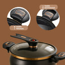 [Leve 2 Pague 1] Panela de Aço Inox Duble Anti-Explosões 8 em 1 + BRINDE: Kit Utensílios